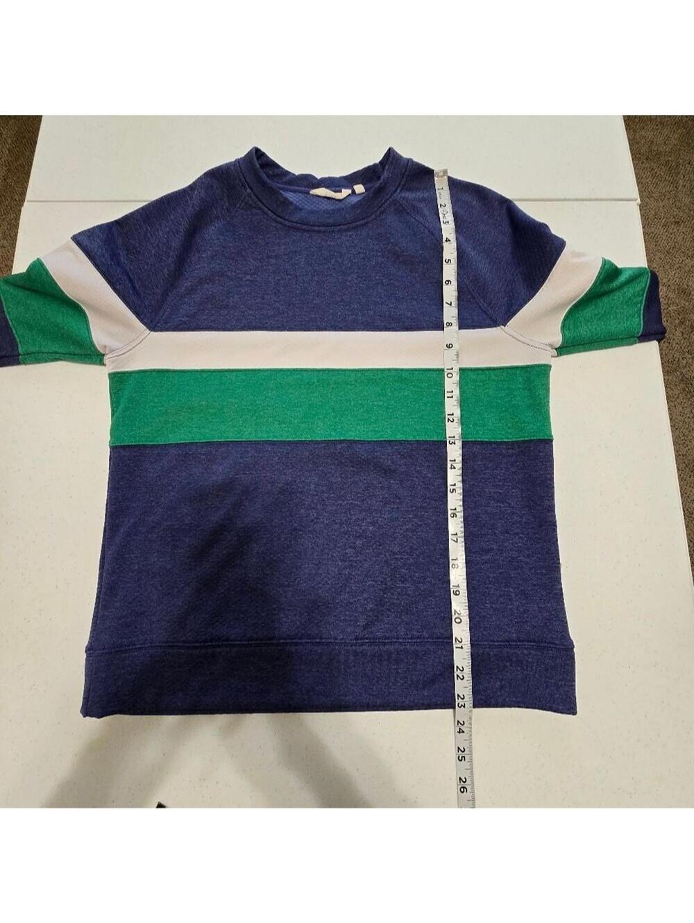 Cotopaxi Blue and Green Striped Sweatshirt - Picture 5 of 8